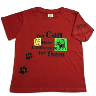 SPCA Make a Difference Red T-Shirt