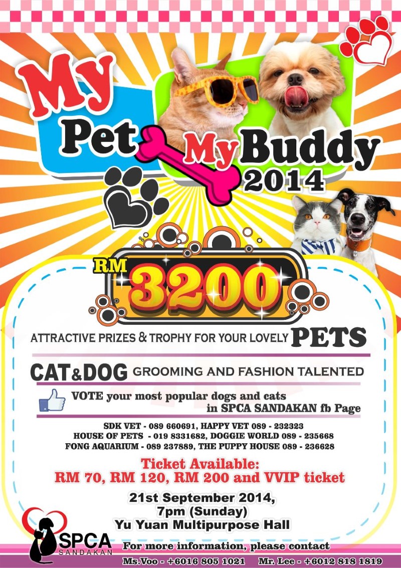 My Pet My Buddy 2014 Contest Flyer